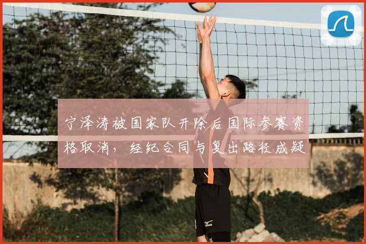 宁泽涛被国家队开除后国际参赛资格取消，经纪合同与复出路径成疑